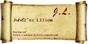Juhász Liliom névjegykártya
